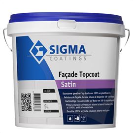 Sigma Facade Topcoat Satin - Mengkleur - 5 l